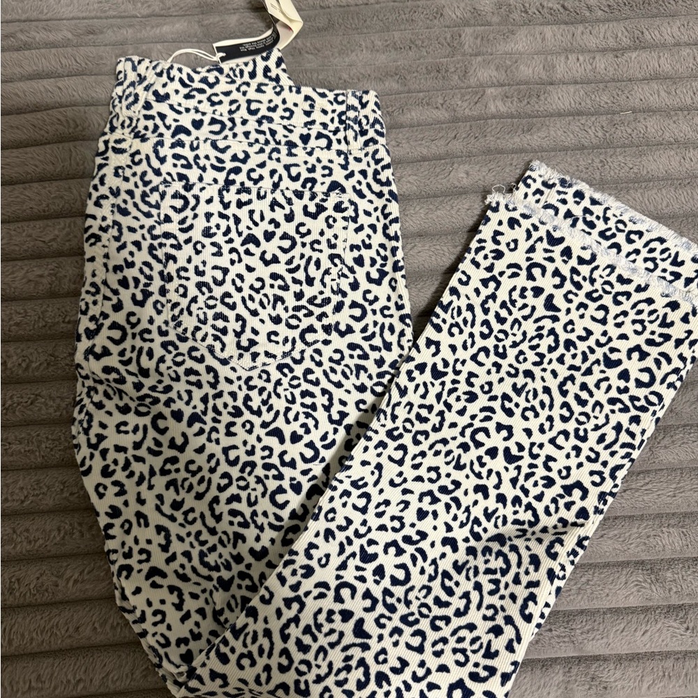 Leopard Print Women's corduroy kick fares